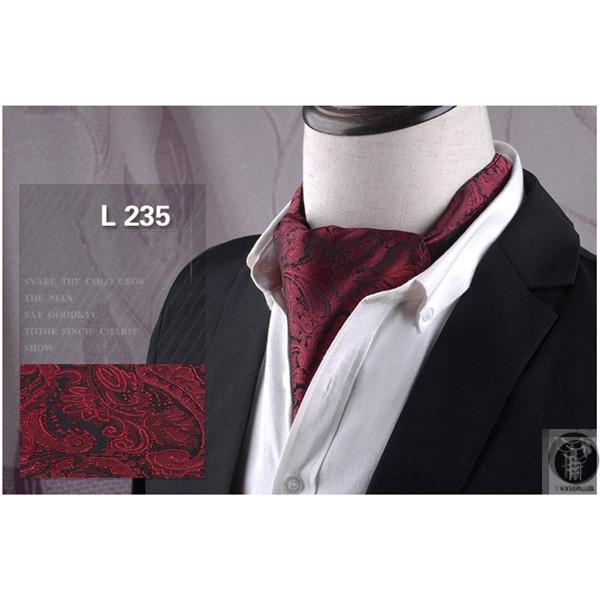  ascot tie scarf men's business new life stylish gentleman wedding Ascot scarf formal peiz Lee pattern ...