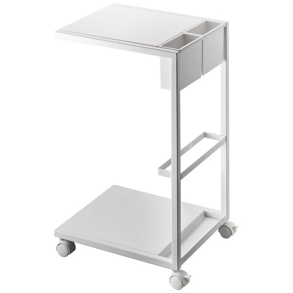 タワー サイドテーブルワゴン W275×D320×H550mm 7155 （ホワイト）の商品画像