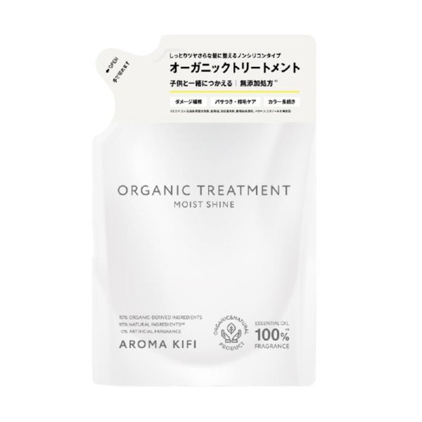 AROMAKIFI AROMA KIFI オーガニックトリートメント モイストシャイン レフィル 400ml×1 トリートメント、ヘアパックの商品画像