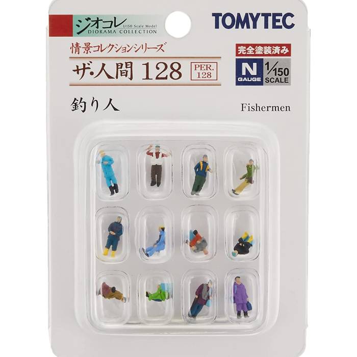 トミーテック 情景コレクション ザ・人間128 釣り人 Nゲージ用