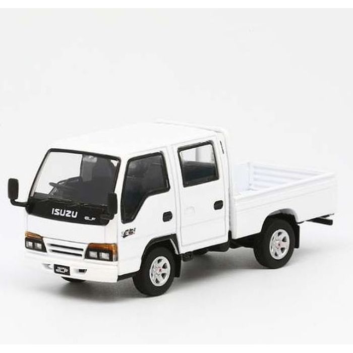 モデルワン いすゞ エルフ（ELF） ダブルキャブ - ホワイト （1/64