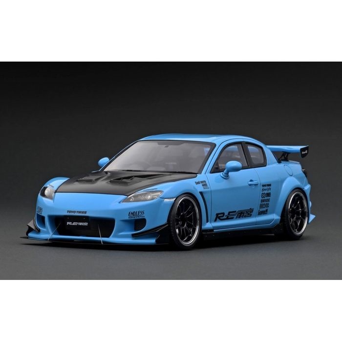 ignition model Mazda RX-8 （SE3P） RE Amemiya Blue/Pink （1/18