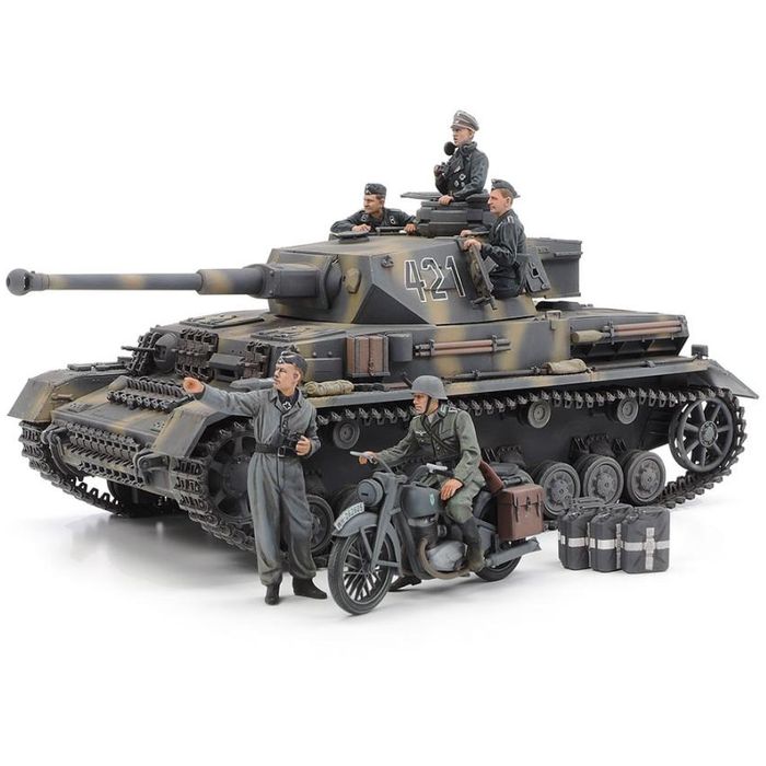 タミヤ 1/35 ドイツIV号戦車G型初期生産車伝令バイクセット “ロシア戦線 スケール限定 プラモデル 25209の商品画像