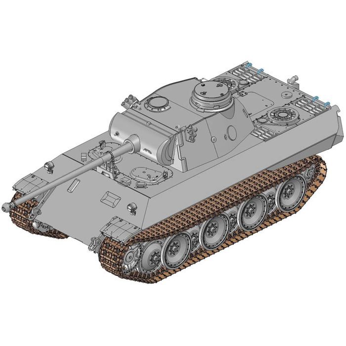 ドラゴンモデルズ WW.II ドイツ軍 パンターD型 V（試作2号車）（1/35スケール DR6822） ミリタリー模型の商品画像