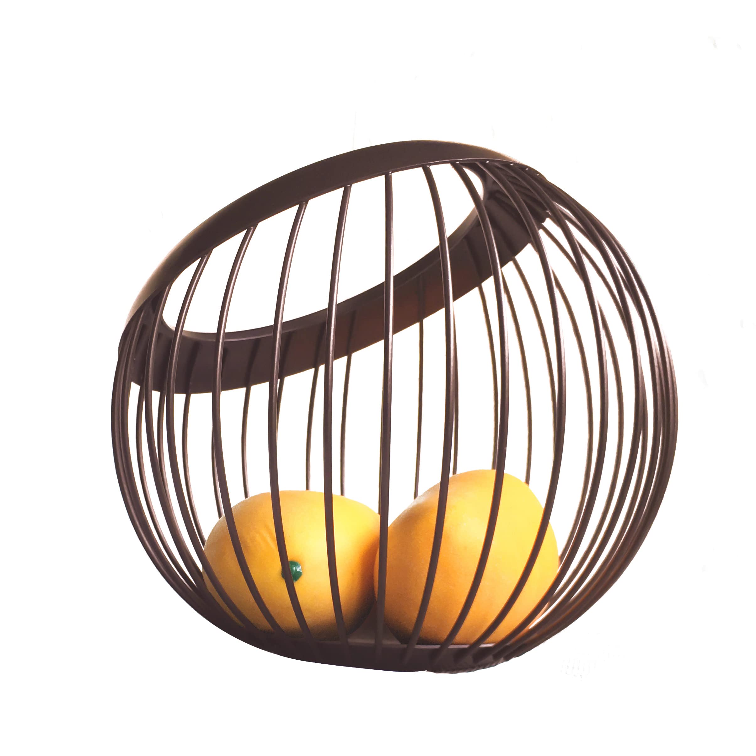 VANRA Fruits Basket металлический сладости inserting фрукты корзина фрукты миска фрукты inserting фрукты корзина большая вместимость модный ( Brown )