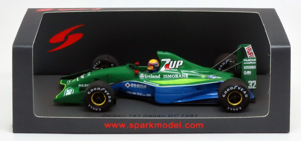 スパークモデル Jordan 191 No.32 Italian GP 1991 Roberto Moreno （1