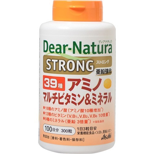 アサヒ アサヒ ディアナチュラ ストロング39アミノ マルチビタミン＆ミネラル 100日分 300粒 × 2個 Dear-Natura マルチビタミンの商品画像