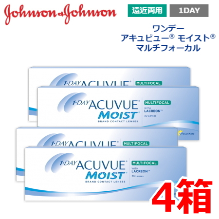 Johnson & Johnson ジョンソン・エンド・ジョンソン ワンデーアキュビュー モイスト マルチフォーカル 30枚入り 4箱 遠近両用 ACUVUE ソフトコンタクトレンズの商品画像