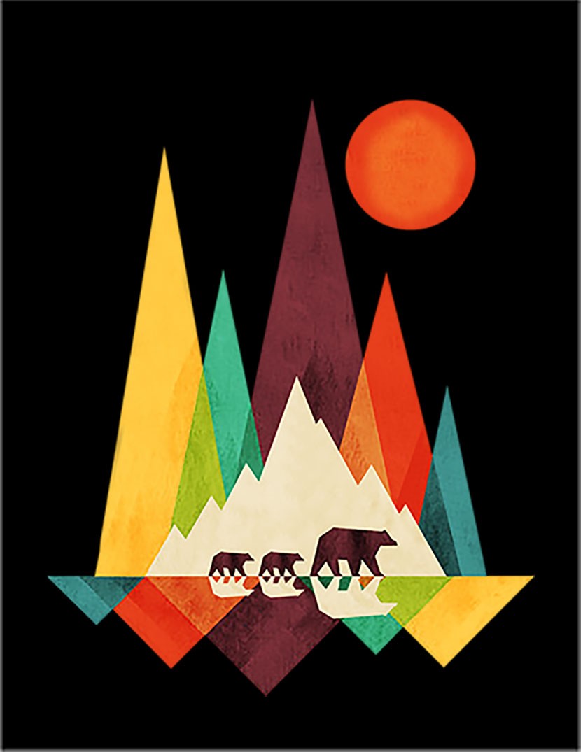 [ Grizzly Bear * nature * mountain ] postcard 