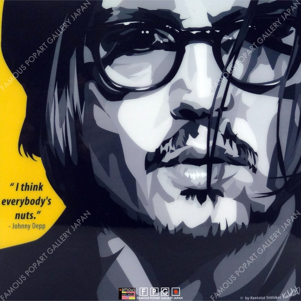 ポップアートパネル インテリア アート ポスター 絵 Johnny Depp