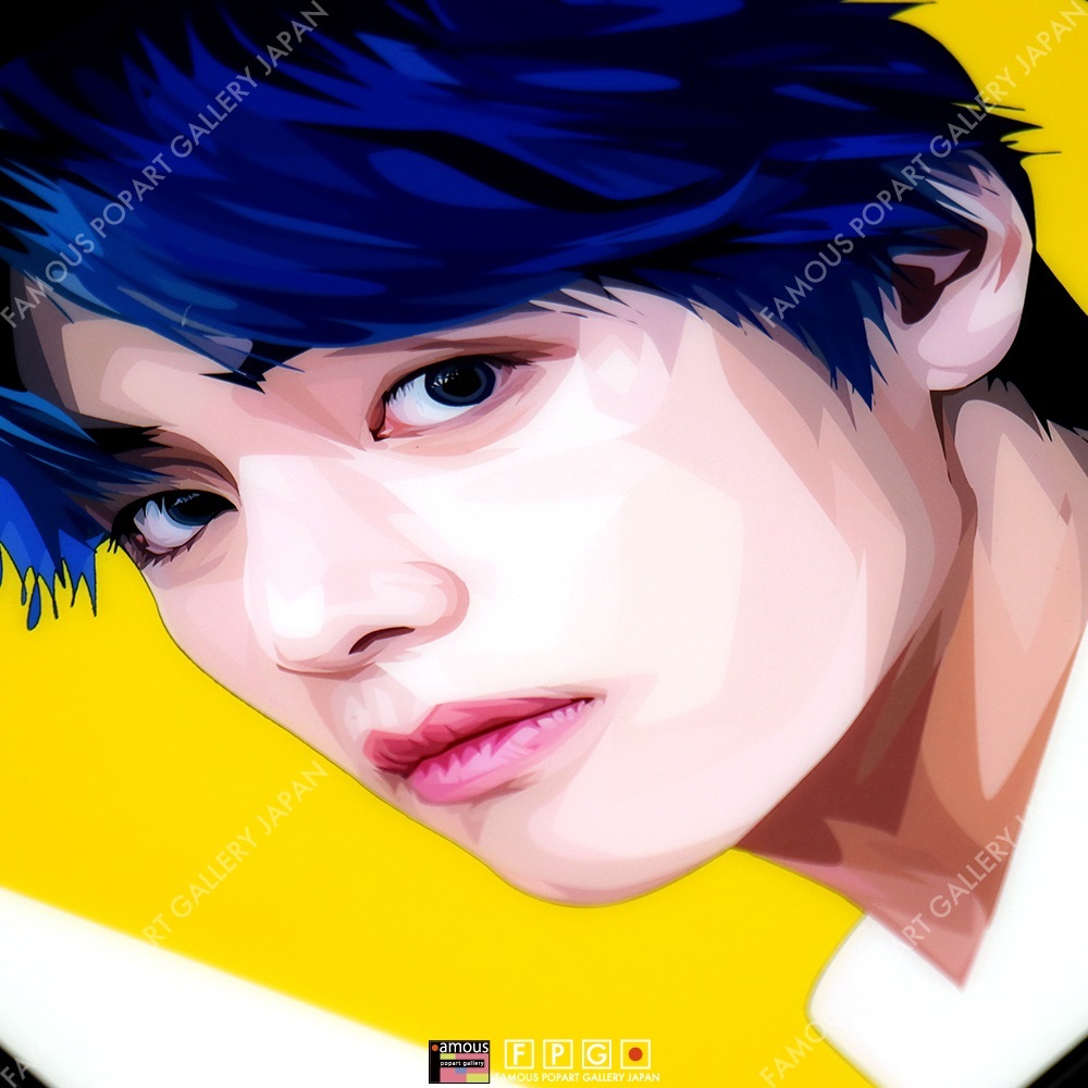 ポップアートパネル インテリア アート ポスター 絵 V BTS ヴィ 防弾