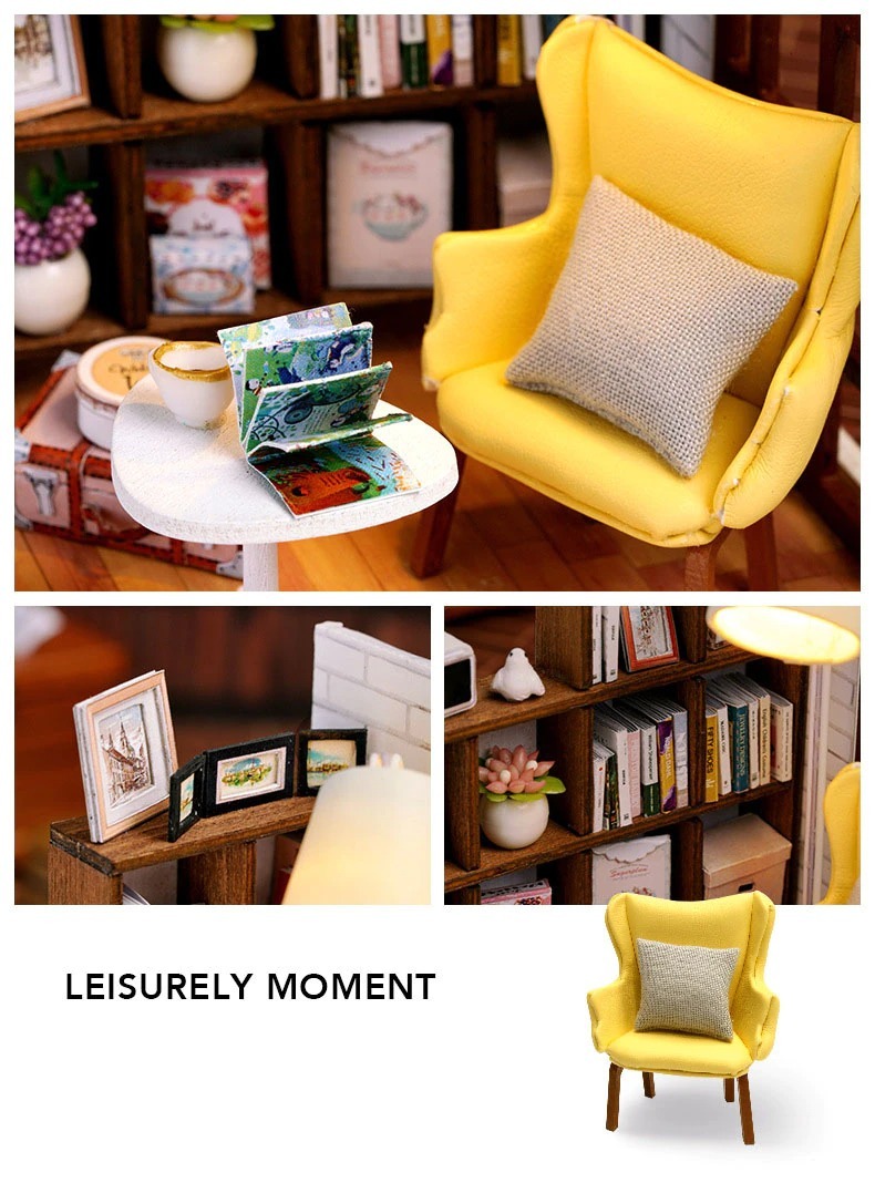  кукольный дом ручная работа комплект комплект миниатюра happiness серии (Elegant Studio QT-031+Leisurely Moment QT-37)2 вида комплект 1:32t-FREAK