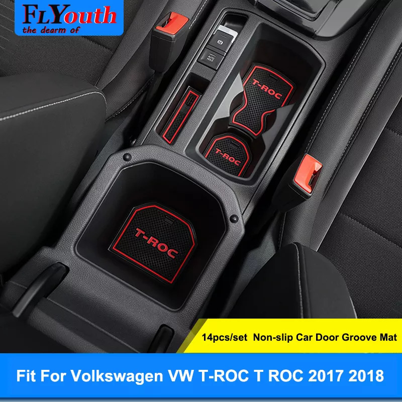  Volkswagen TROC для ковер ting коврик предотвращение скольжения паз имеется машина интерьер аксессуары 2017 t roc 2018