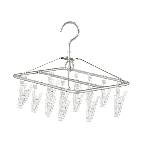 無印良品 アルミ角型ハンガー 16ピンチ×1個の商品画像