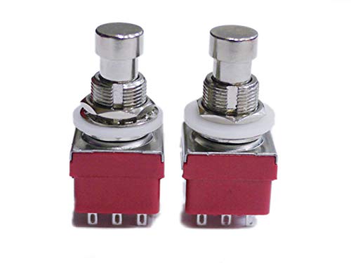 3PDT foot switch CLIFF FC71077 type 3 circuit 2 contact 9 pin red 2 piece set VGS-FSW9RDx2p
