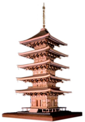 瑠璃光寺 五重塔 （1/75スケール 木製模型） 建物の商品画像
