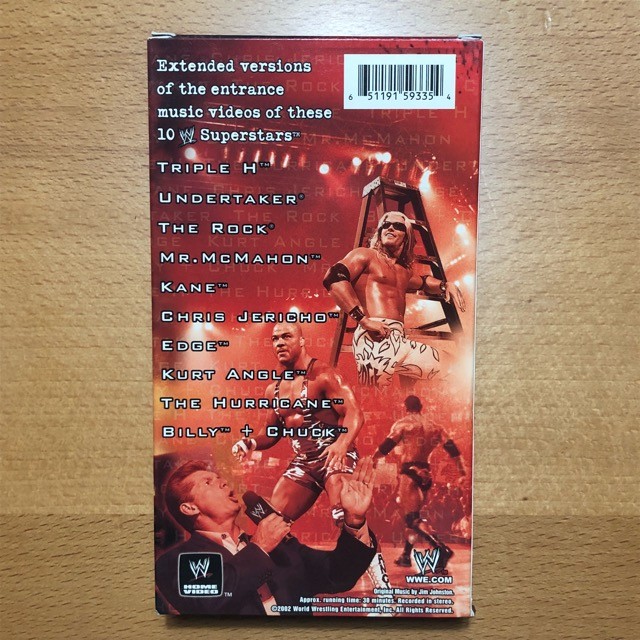 WWE VHS videotape [The VIDEOS Vol.1 - RAMPED UP ( entrance video compilation )] Professional Wrestling videotape 