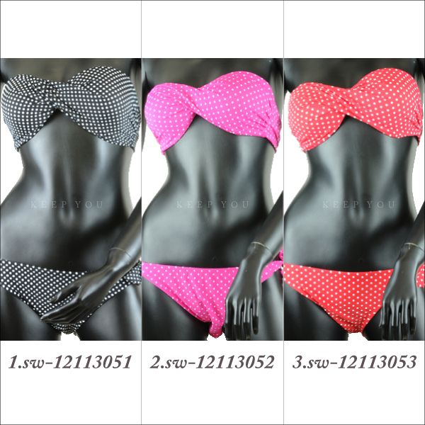  tube top накладка есть бикини купальный костюм точка рисунок 01[ бикини женский купальный костюм бикини супер-скидка симпатичный купальный костюм ]sw-12113051,sw-12113052,sw-12113053 I