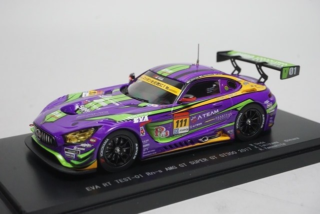 新品 EBBRO 1/43 GT-R SUPER GT テスト 6＋1台 エブロ エブロ EBBRO EVA RT TEST TYPE-01 Rn-s AMG GT #111 エヴァRT初号機