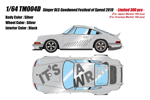 MAKE UP Singer DLS シルバーメタリック （1/64スケール Titan64 TM004D） おもちゃのミニカーの商品画像