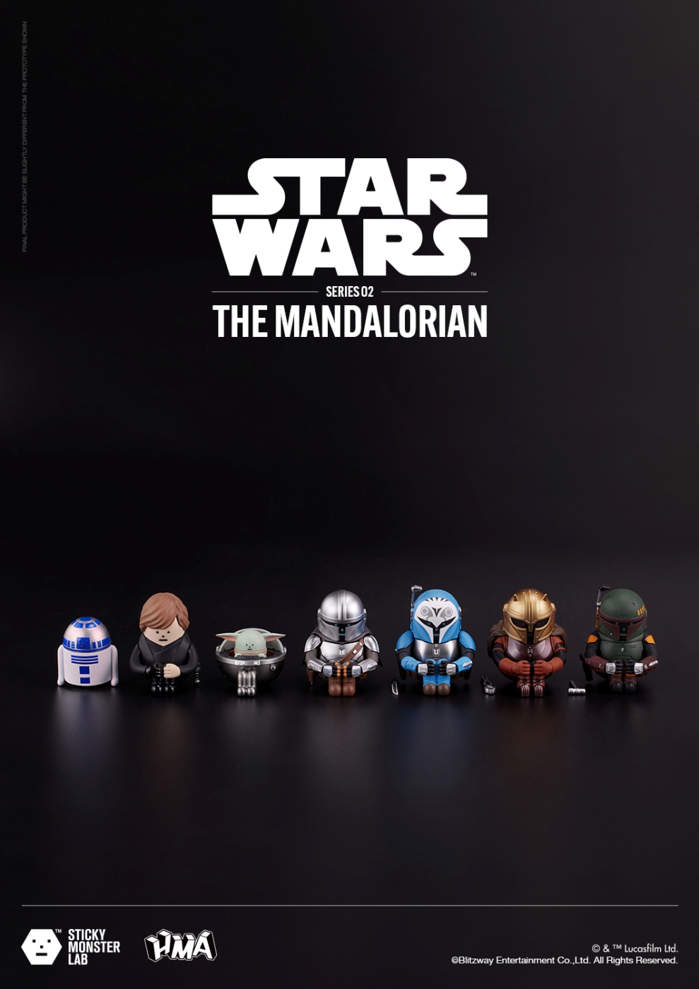 SML MINI-FIGURE BLIND BOX STAR WARS SERIES 02 THE MANDALORIAN BOX