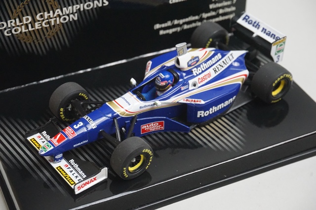 WILLIAMS RENAULT FW19 JACQUES VILLENEUVE WORLD CHAMPION #3 （ブルー×ホワイト） （1/43スケール MINICHAMPS 436970003）