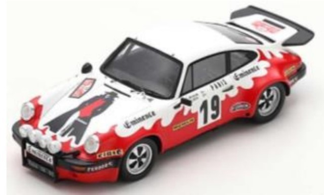 スパークモデル Porsche 911 Carrera No.19 Rally Monte Carlo 1977 Bernard Beguin - Guy Gillot （1/43スケール ラリーカー S6614） おもちゃのミニカーの商品画像