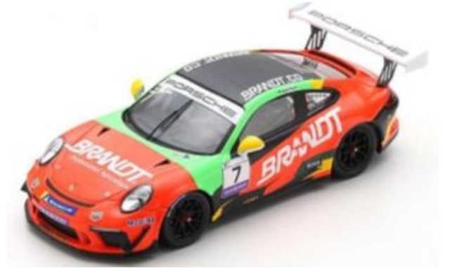 スパークモデル Porsche 911 GT3 Cup No.7 Porsche Carrera Cup Brasil Champion 2021 Miguel Paludo （1/43スケール GT3 S8508） おもちゃのミニカーの商品画像
