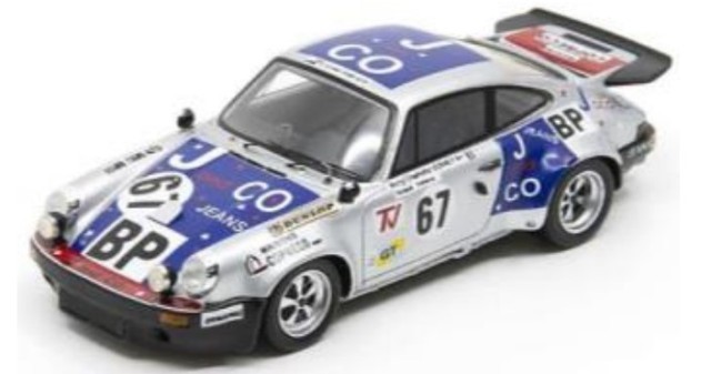 スパークモデル Porsche 911 RS 3.0 No.67 11th 24H Le Mans 1975 A-C.Verney Y.Fontaine C.Tarnaud （1/43スケール ル・マン S9807） おもちゃのミニカーの商品画像