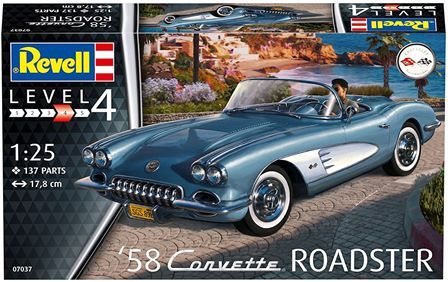 ドイツレベル 1/25 コルベット ロードスター 1958 プラモデル 07037 dwos6rj 91DMnW9CXOL._UF894,1000_QL80_.jpg