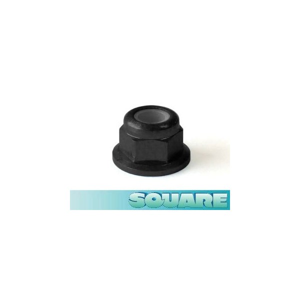 SQUARE スクエア 3mm アルミフランジナイロンナット ブラック SGE-13FBK ラジコンパーツ、アクセサリーの商品画像