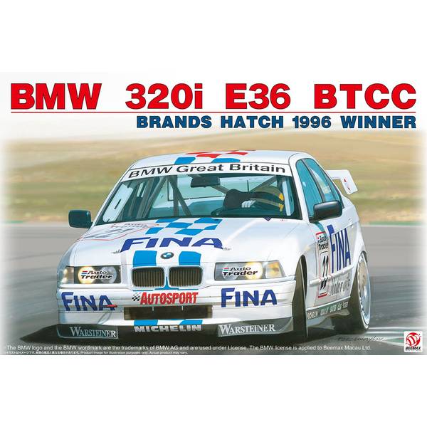 1/24 シリーズ BMW 320i E36 1996 BTCC ブランズハッチ ウィナー プラモデル [プラッツ/BEEMAX]の商品画像