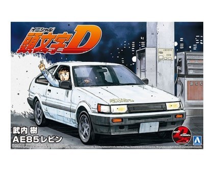 青島文化教材社 武内 樹 AE85 レビン （1/24スケール 頭文字D No.10