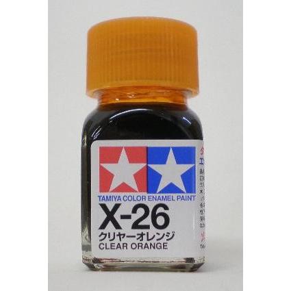 タミヤ X-26 クリヤーオレンジ （エナメル 80026） 模型、プラモデル用