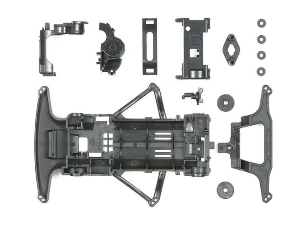 タミヤ カーボン強化 スーパーFMシャーシセット （1/32スケール