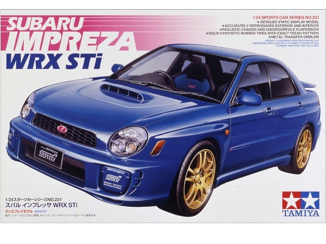 SUBARU インプレッサ WRX Sti （1/24スケール スポーツカー No.231 24231）の商品画像
