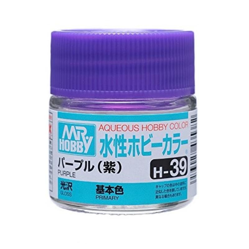 水性ホビーカラー パープル （紫） 基本色 （光沢） （水性アクリル樹脂塗料 H-39）の商品画像