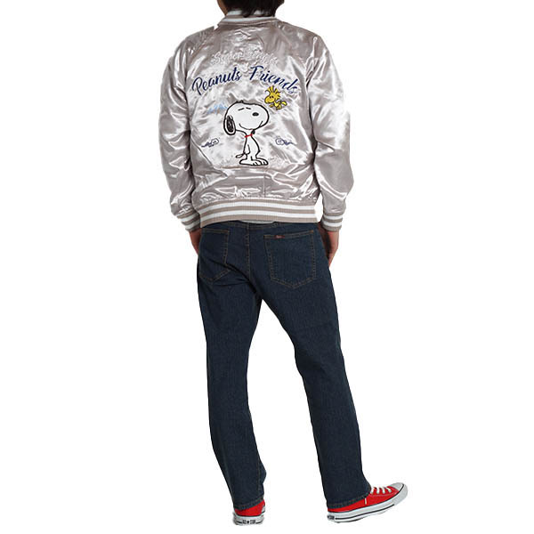  Snoopy Woodstock Japanese sovenir jacket мужской женский аниме герой внешний осень-зима собака модный вышивка гора Фудзи M L LL s1823-687