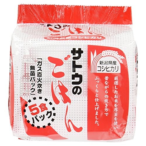 サトウ食品 サトウのごはん 新潟県産コシヒカリ 5食パック 0g 5個 1個 レトルトご飯 包装米飯 最安値 価格比較 Yahoo ショッピング 口コミ 評判からも探せる