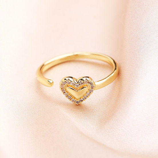  кольцо женский кольцо C type кольцо металл аллергия соответствует CZ diamond Heart аксессуары день рождения подарок 