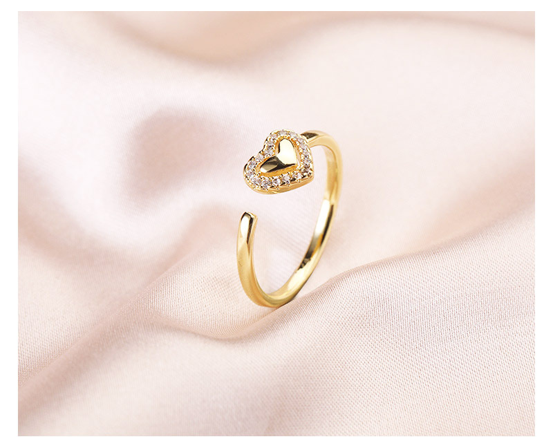  кольцо женский кольцо C type кольцо металл аллергия соответствует CZ diamond Heart аксессуары день рождения подарок 