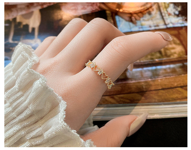  кольцо женский C type кольцо металл аллергия соответствует Heart CZ diamond аксессуары 