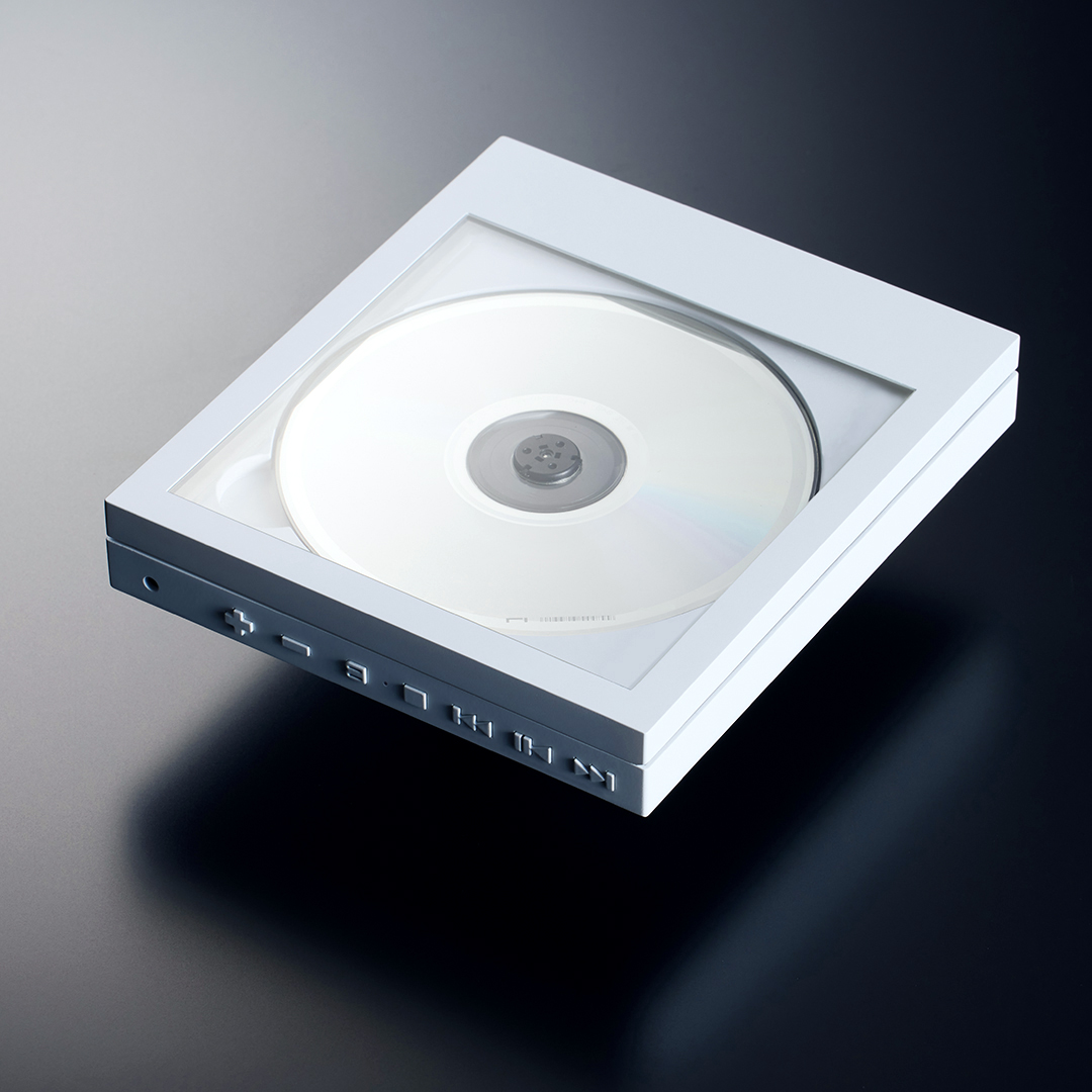 [ ornament accessory optional ]km5 CP1 Instant Disk Audio( instant disk audio )CD player White( white )