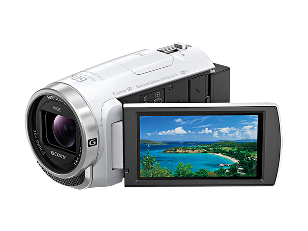 SONY Handycam HDR-CX680 white hand blur . strong high resolution model Manufacturers 1 year guarantee 