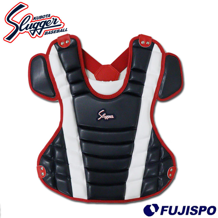  бейсбол Kubota slaga- Junior для софтбола протектор KUBOTA Slugger catcher средства защиты подросток для софтбола (NJCP-130-NV-WT-RD)