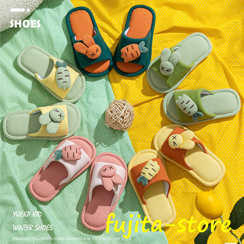  butterfly .. slippers Kids for children sandals summer autumn for interior child shoes light put on footwear ... man girl cotton flax stylish room shoes 