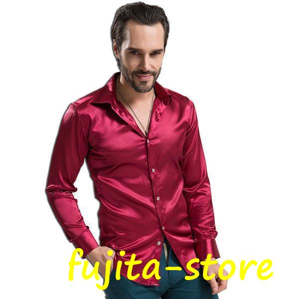  satin shirt men's dance costume stage Mai pcs costume maji car n costume year-end party . hand production clothes musical performance . thin new year . karaoke costume Dance wear 