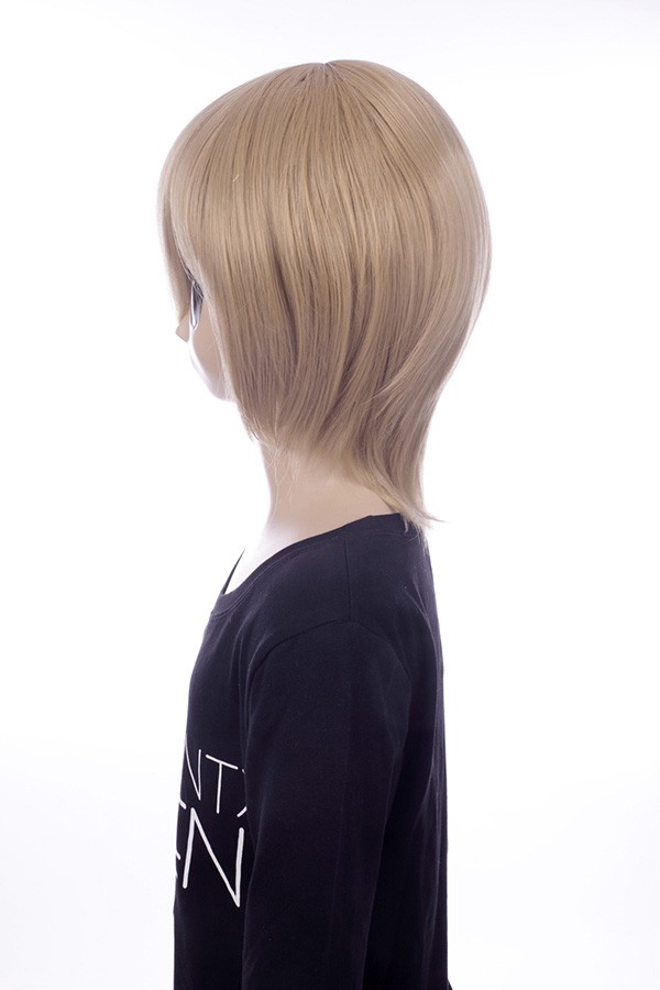  sale returned goods exchange is not possible wig Short full wig Bob wig cosplay man equipment wig Short yellow Blond 25