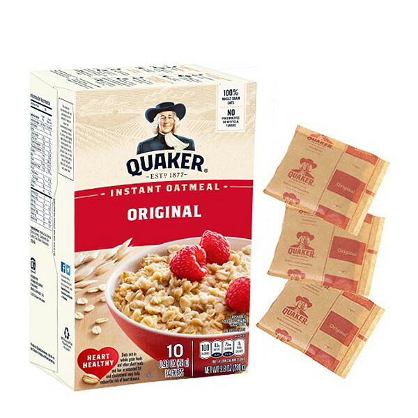 QUAKER クエーカー インスタント オートミール レギュラー 280g（28g×10袋入）×12個 シリアルの商品画像