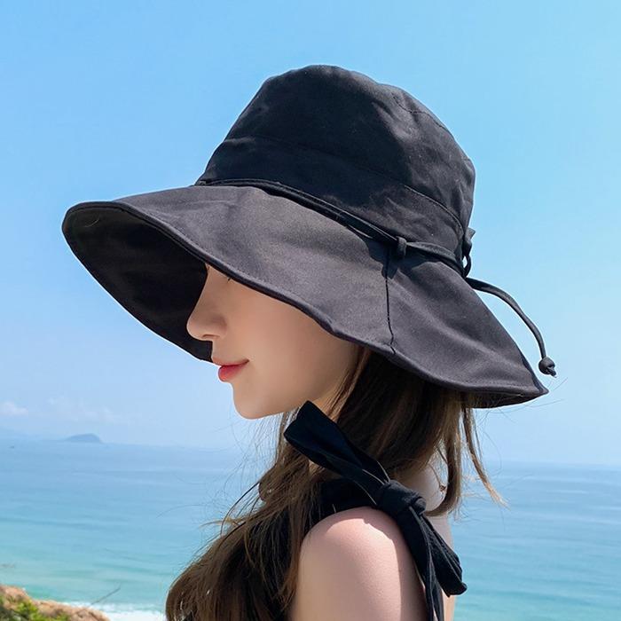 UV measures hat lady's UV UV resistance dressing up wide‐brimmed cord attaching sunshade folding .. not spring summer lovely 